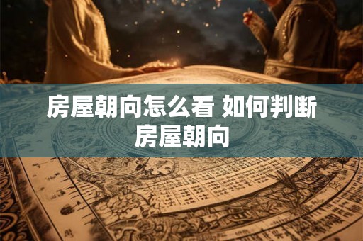 房屋朝向怎么看 如何判断房屋朝向