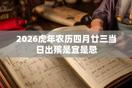 2026虎年农历四月廿三当日出殡是宜是忌