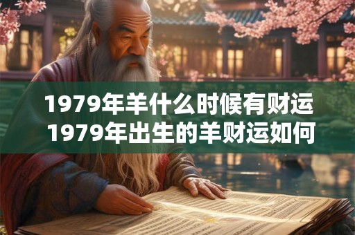 1979年羊什么时候有财运 1979年出生的羊财运如何 1979年羊什么时候有财运 1979年出生的羊财运如何