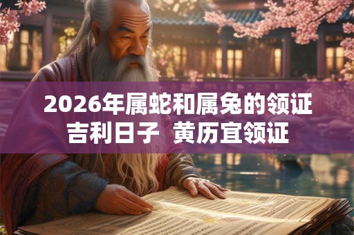 2026年属蛇和属兔的领证吉利日子 黄历宜领证 2026年属蛇和属兔的领证吉利日子 黄历宜领证