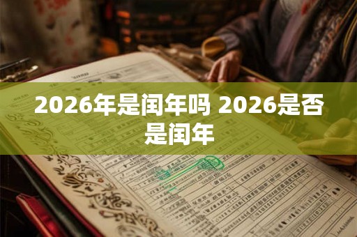 2026年是闰年吗 2026是否是闰年