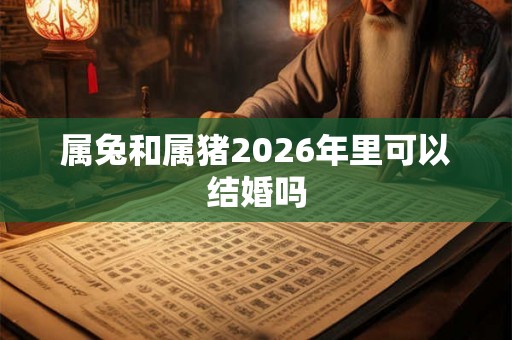 属兔和属猪2026年里可以结婚吗