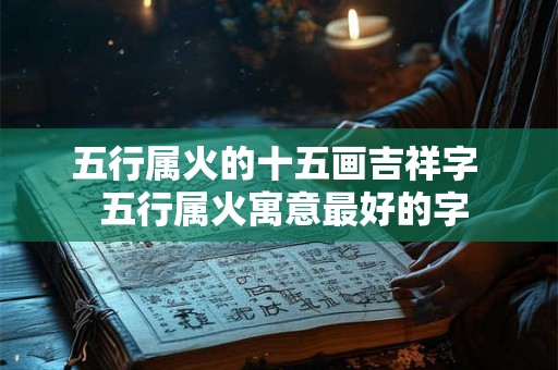 五行属火的十五画吉祥字  五行属火寓意最好的字