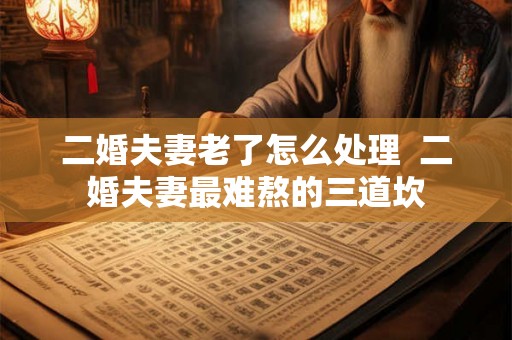 二婚夫妻老了怎么处理 二婚夫妻最难熬的三道坎 二婚夫妻老了怎么处理 二婚夫妻最难熬的三道坎