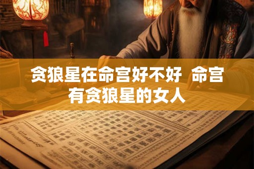 贪狼星在命宫好不好  命宫有贪狼星的女人