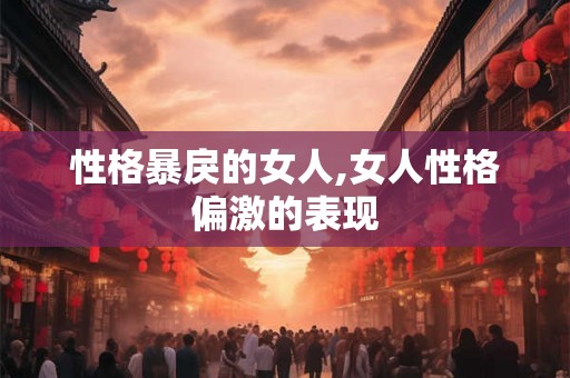 性格暴戾的女人,女人性格偏激的表现