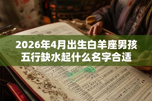2026年4月出生白羊座男孩五行缺水起什么名字合适