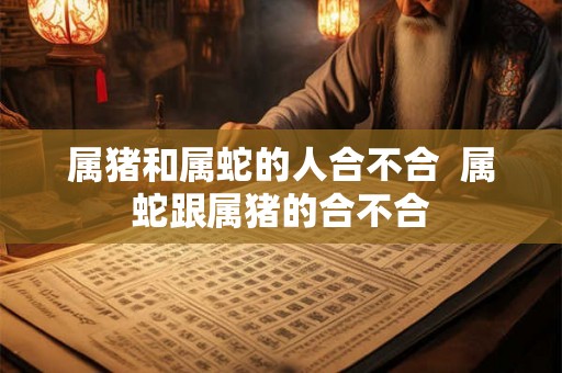 属猪和属蛇的人合不合  属蛇跟属猪的合不合