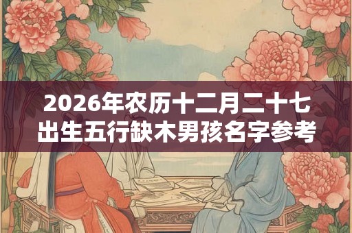 2026年农历十二月二十七出生五行缺木男孩名字参考 2026年农历十二月二十七出生五行缺木男孩名字参考