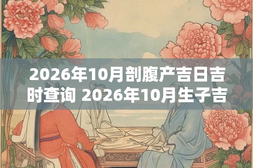 2026年10月剖腹产吉日吉时查询 2026年10月生子吉日