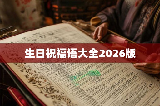生日祝福语大全2026版