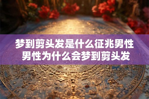 梦到剪头发是什么征兆男性 男性为什么会梦到剪头发这个征兆 梦到剪头发是什么征兆男性 男性为什么会梦到剪头发这个征兆