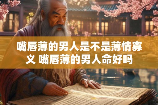 嘴唇薄的男人是不是薄情寡义 嘴唇薄的男人命好吗