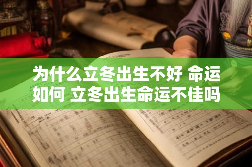 为什么立冬出生不好 命运如何 立冬出生命运不佳吗