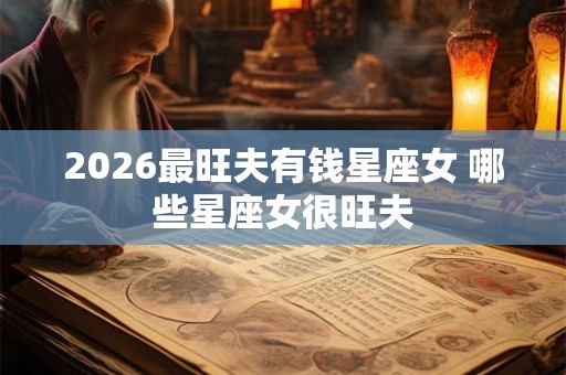2026最旺夫有钱星座女 哪些星座女很旺夫