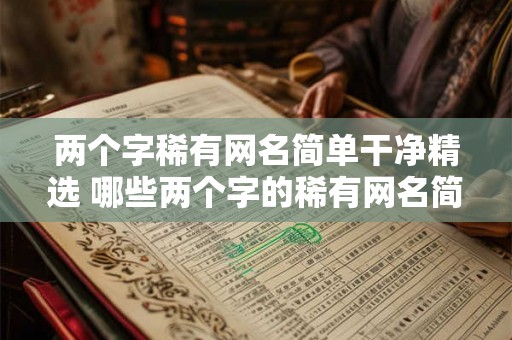 两个字稀有网名简单干净精选 哪些两个字的稀有网名简单干净精选