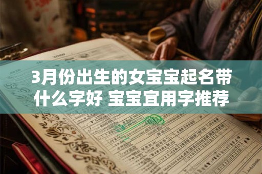 3月份出生的女宝宝起名带什么字好 宝宝宜用字推荐