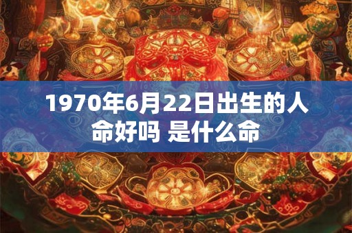 1970年6月22日出生的人命好吗 是什么命 1970年6月22日出生的人命好吗 是什么命