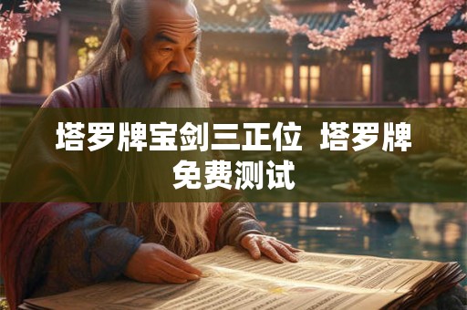 塔罗牌宝剑三正位  塔罗牌免费测试