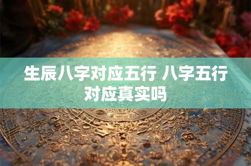生辰八字对应五行 八字五行对应真实吗 生辰八字对应五行 八字五行对应真实吗