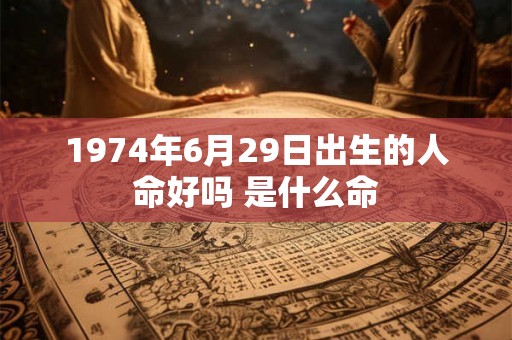 1974年6月29日出生的人命好吗 是什么命 1974年6月29日出生的人命好吗 是什么命