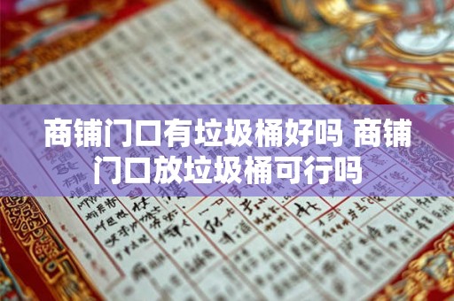 商铺门口有垃圾桶好吗 商铺门口放垃圾桶可行吗