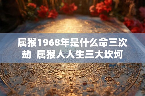 属猴1968年是什么命三次劫  属猴人人生三大坎坷