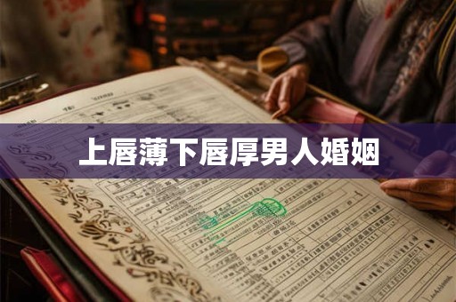 上唇薄下唇厚男人婚姻