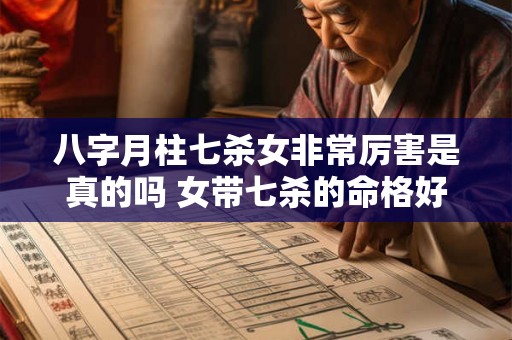 八字月柱七杀女非常厉害是真的吗 女带七杀的命格好处