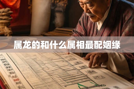 属龙的和什么属相最配姻缘