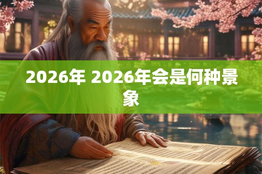 2026年 2026年会是何种景象