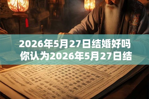 2026年5月27日结婚好吗 你认为2026年5月27日结婚合适吗