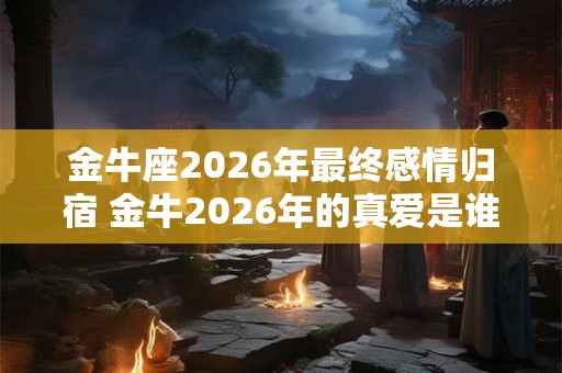 金牛座2026年最终感情归宿 金牛2026年的真爱是谁 金牛座2026年最终感情归宿 金牛2026年的真爱是谁
