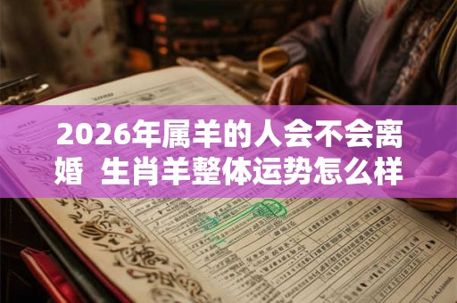 2026年属羊的人会不会离婚  生肖羊整体运势怎么样