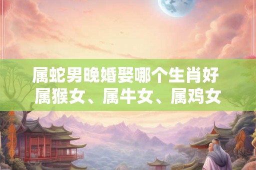 属蛇男晚婚娶哪个生肖好 属猴女、属牛女、属鸡女
