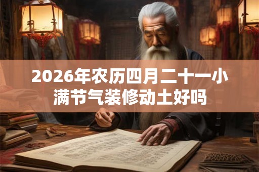2026年农历四月二十一小满节气装修动土好吗 2026年农历四月二十一小满节气装修动土好吗