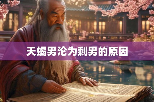 天蝎男沦为剩男的原因 天蝎男沦为剩男的原因