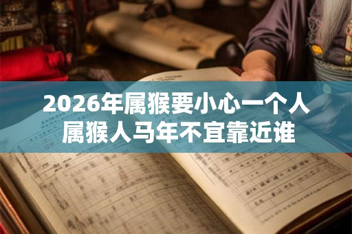 2026年属猴要小心一个人 属猴人马年不宜靠近谁