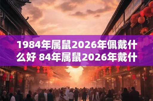 1984年属鼠2026年佩戴什么好 84年属鼠2026年戴什么转运