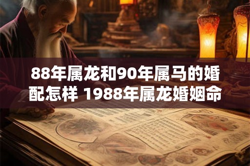 88年属龙和90年属马的婚配怎样 1988年属龙婚姻命运 88年属龙和90年属马的婚配怎样 1988年属龙婚姻命运