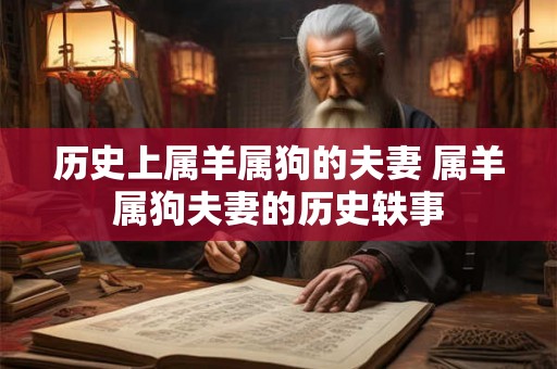 历史上属羊属狗的夫妻 属羊属狗夫妻的历史轶事 历史上属羊属狗的夫妻 属羊属狗夫妻的历史轶事