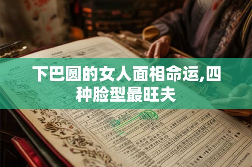 下巴圆的女人面相命运,四种脸型最旺夫