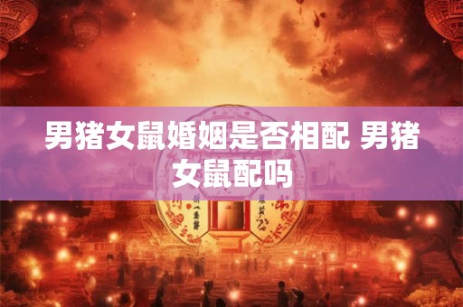 男猪女鼠婚姻是否相配 男猪女鼠配吗