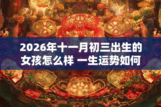 2026年十一月初三出生的女孩怎么样 一生运势如何