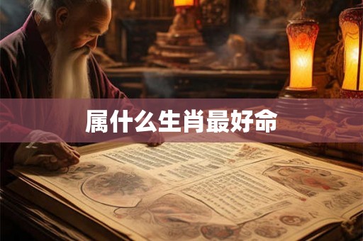 属什么生肖最好命