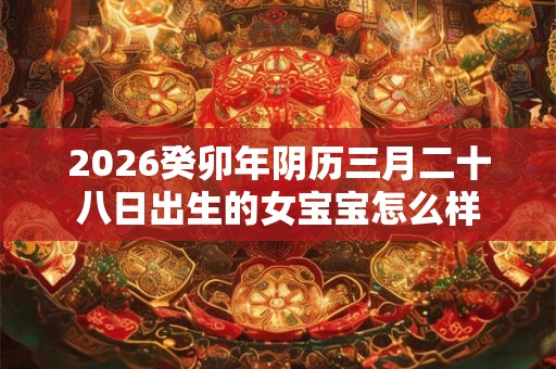 2026癸卯年阴历三月二十八日出生的女宝宝怎么样