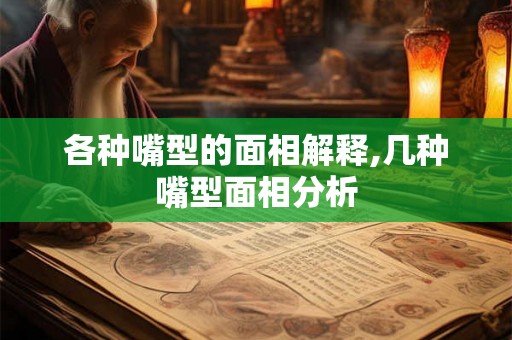各种嘴型的面相解释,几种嘴型面相分析