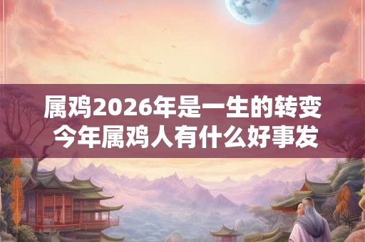 属鸡2026年是一生的转变 今年属鸡人有什么好事发生吗