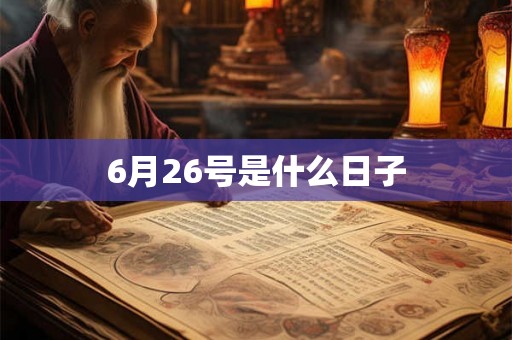 6月26号是什么日子