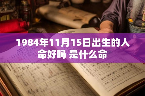 1984年11月15日出生的人命好吗 是什么命
